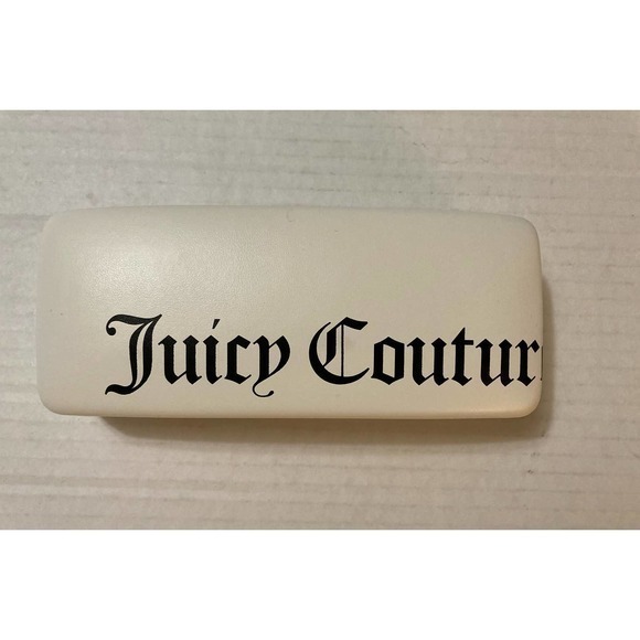 White Juicy Couture Brand Eyeglasses Sunglasses Hard‎ Case Y2K - Picture 1 of 3